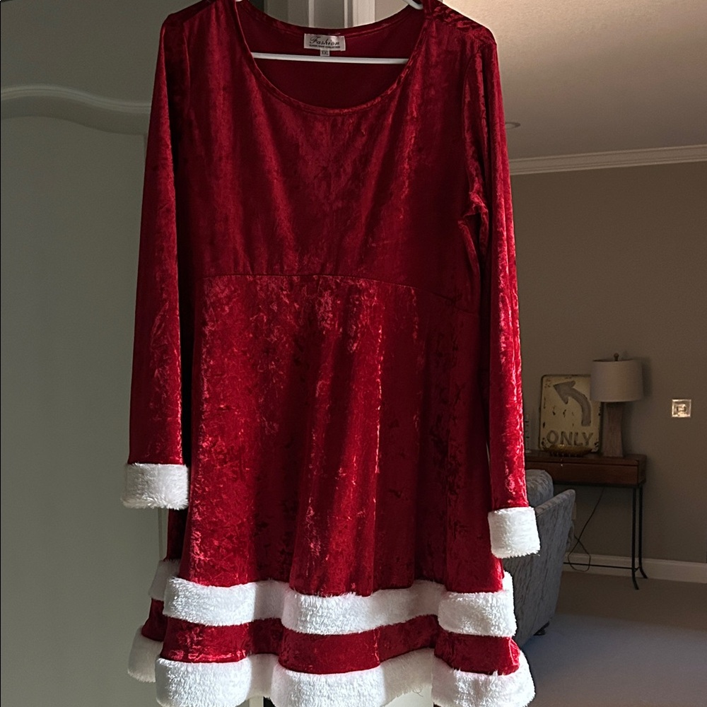 Red Velvet Mrs. Clause costume/outfit
